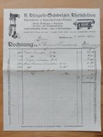 Antike Rechnung Briefkopf A. Klingele Schweizer Rheinfelden