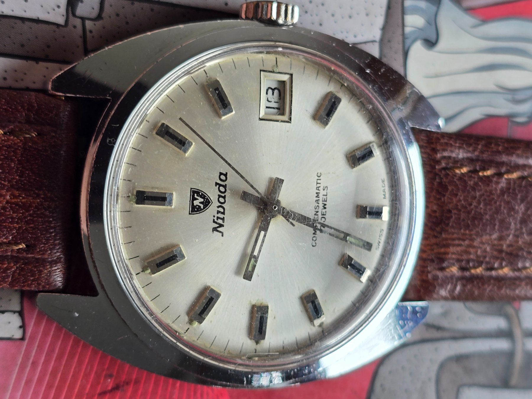 Orologi: 251 Nivada Compensamatic Date Automat – Usato da Muri AG venduto da Corredor 3
