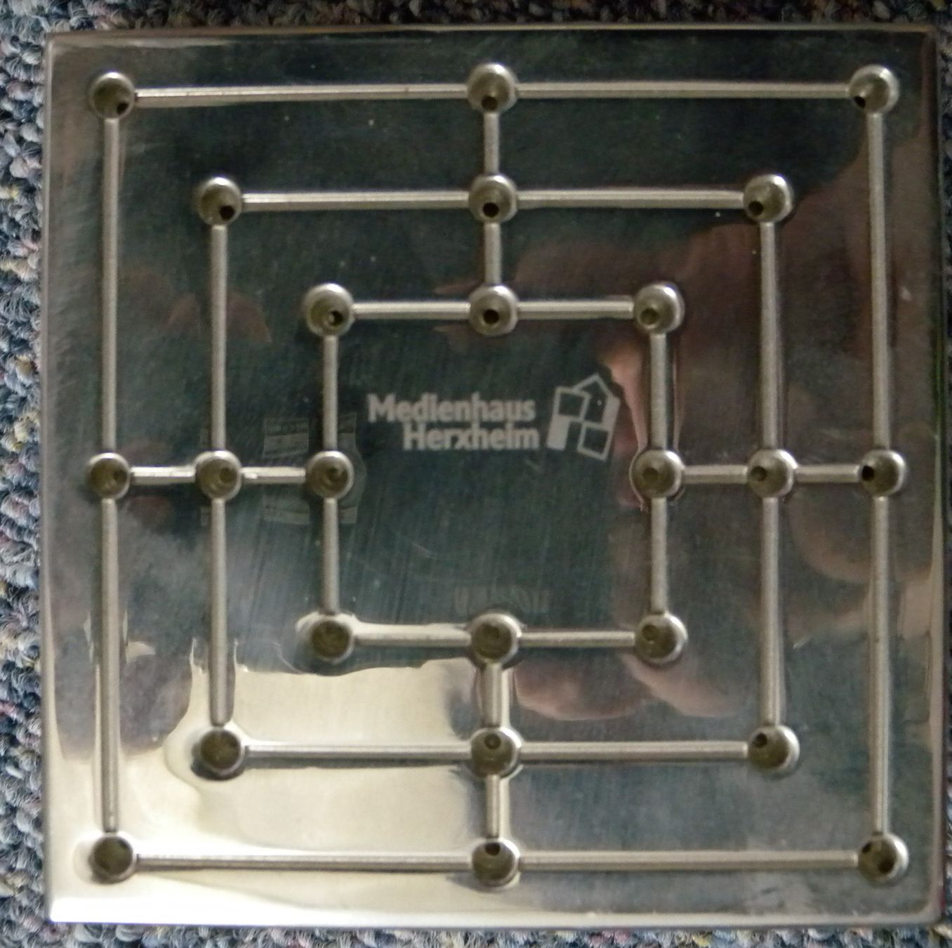 Giochi: Mühlespiel Edelstahl hochwertig – Usato da Hauenstein venduto da davia72
