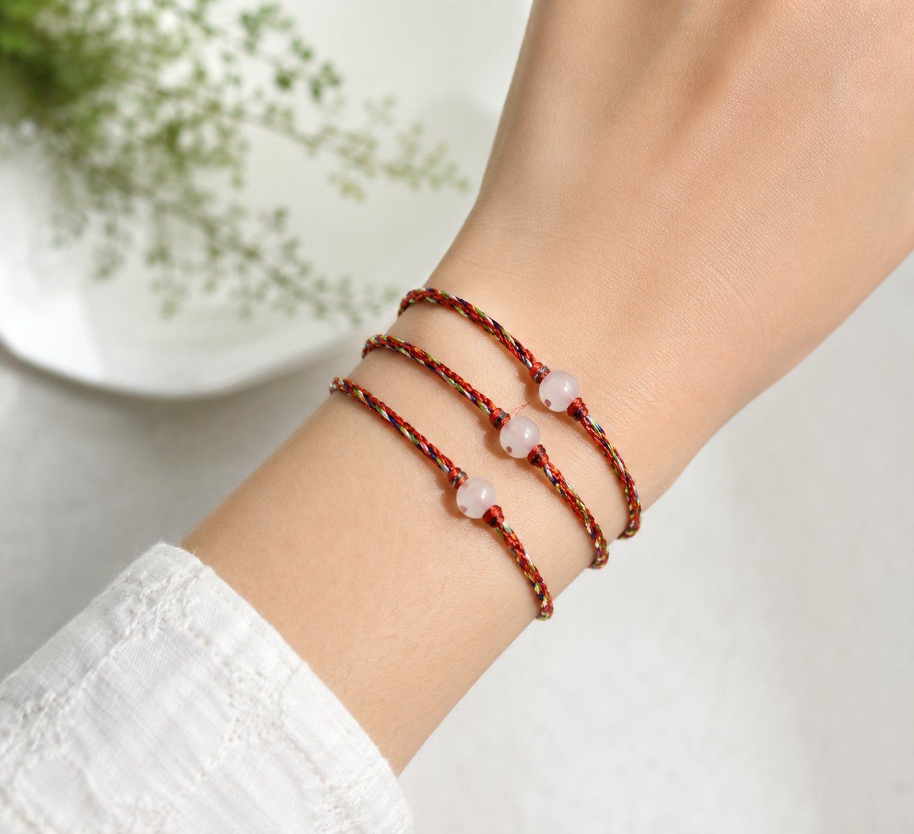 Bracciali & Braccialetti: 3er-Set handgeknüpfte Damen-Armbänder – Nuovo (secondo la descrizione) da Finstersee venduto da Small-Daily-Rituals