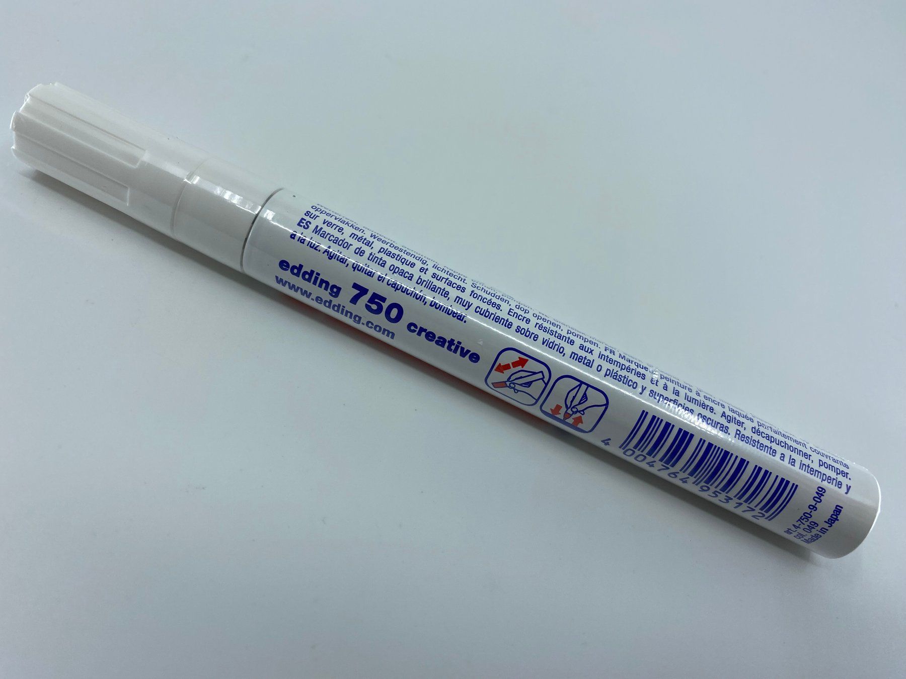 Edding Penna & Evidenziatori: 2x edding 750 Marker - Weiss – Nuovo e nell'imballaggio originale da Langwiesen venduto da Restposten-24 2