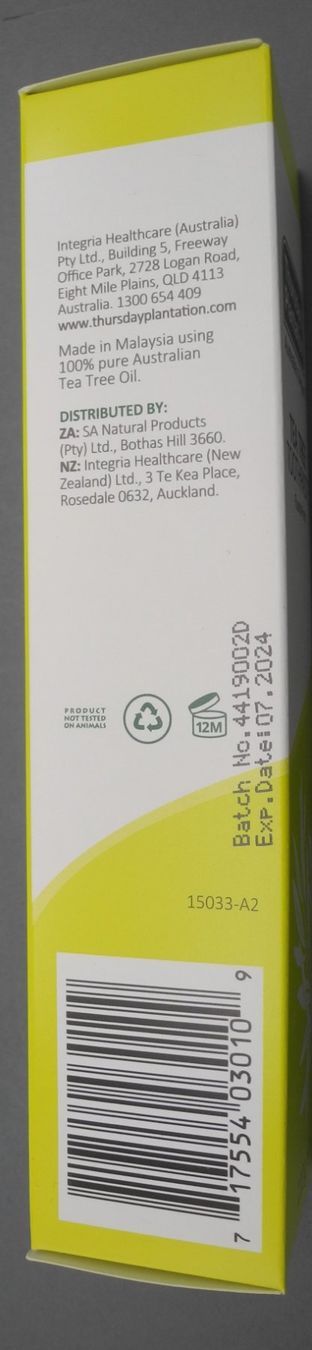 Zahnpflege: Teebaumöl Zahnpasta Thursday Plantation – Neu und originalverpackt aus Kottwil von Crazyrolf 1