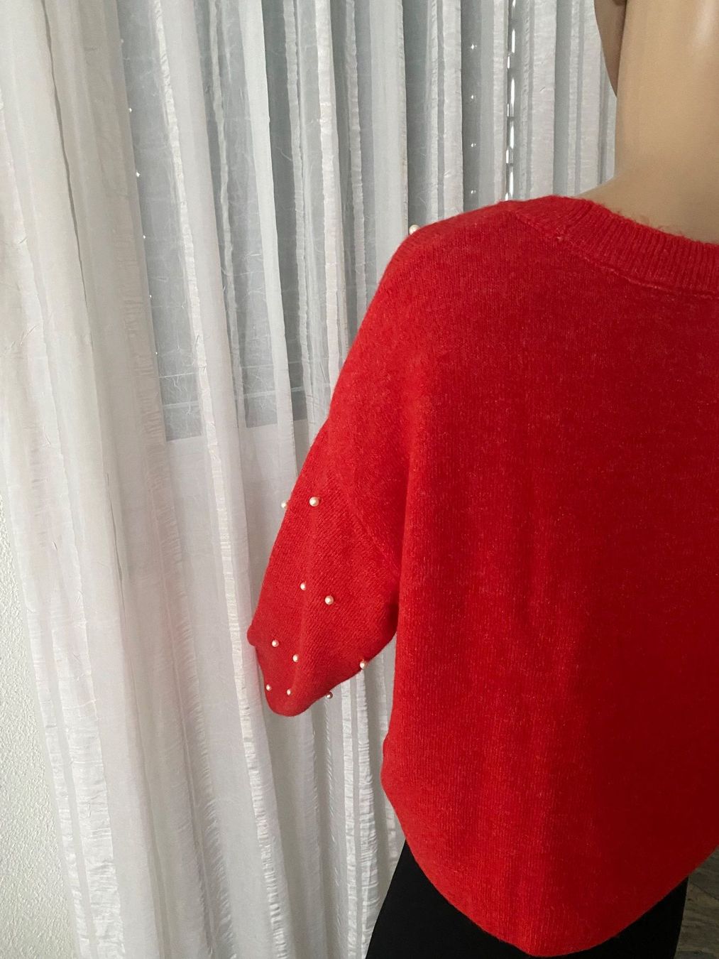 H&M Pullover & Sweatshirts: MUST HAVE - stylische Pullover mit Perlen, rot, L – Neu und originalverpackt aus Winkel von ferrari2022 6
