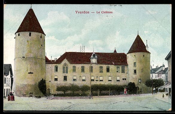 Cartes postales: AK Yverdon, Le Château – D'occasion à Berlin par bartko-reher