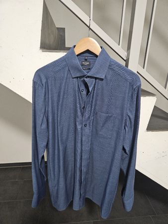 Olymp Hemd Modern Fit Grösse 41 blau guter Zustand