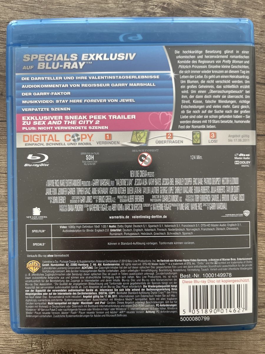 Tutti i DVDs: Valentine's Day Blu-ray – Usato da Frutigen venduto da abr_w5b2 2