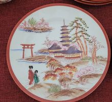 Sehr schönes japanisches Teeservice in rot