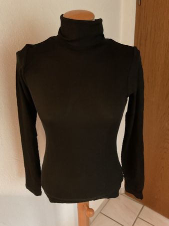 ALANA Rollkragenshirt Bio-Seide schwarz Grösse S neu L/ A