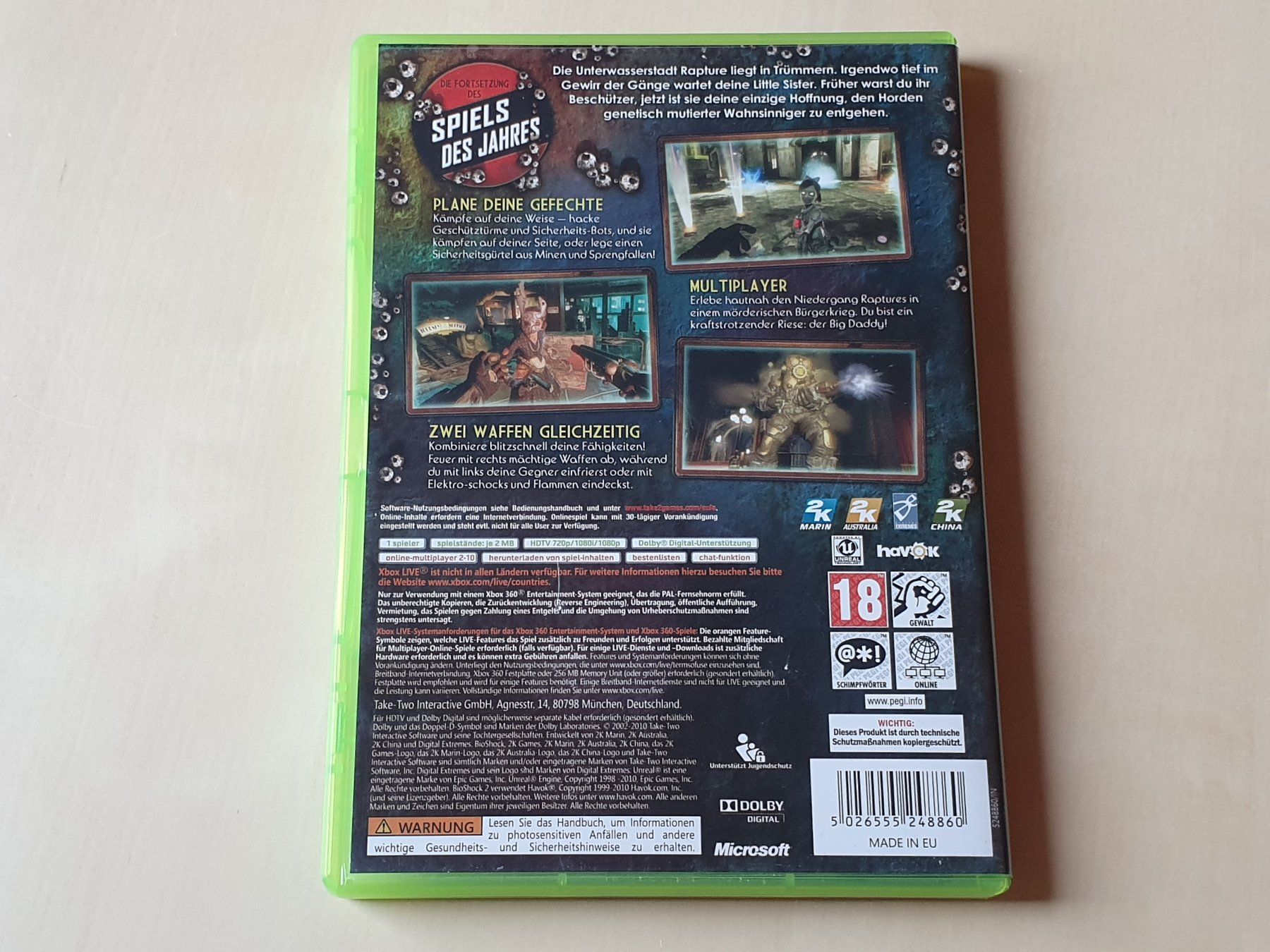 Microsoft Jeux: Bioshock 2 – D'occasion à Stansstad par collectorsshop 1