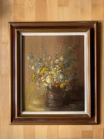 Ölgemälde Trockenblumen-Stilleben, S. Schranz