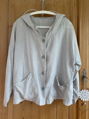 Nile Jacke Leinen blau/Grün L