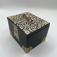 DAMBIA Schmuckschatulle Perlmutt Intarsien Holzbox Neu