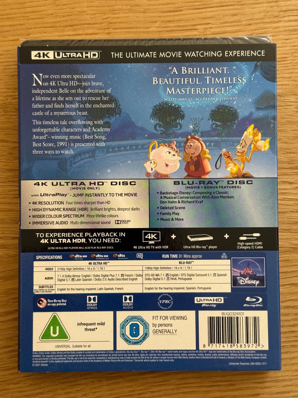 Tutti i DVDs: Beauty and the Beast 4k Bluray – Nuovo e nell'imballaggio originale da Wallisellen venduto da Art_Vendorlay 1