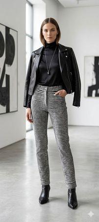 MISSONI gestreifte Strickhose Hose Pantalone Trousers Gr.34