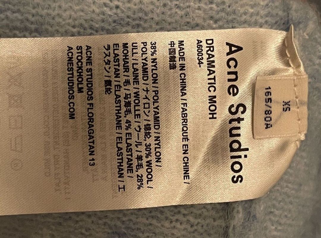 Acne Studios Maglioni & Felpe: Acne Dramatic Mohair Light blue – Usato da Zürich venduto da Annacw 3