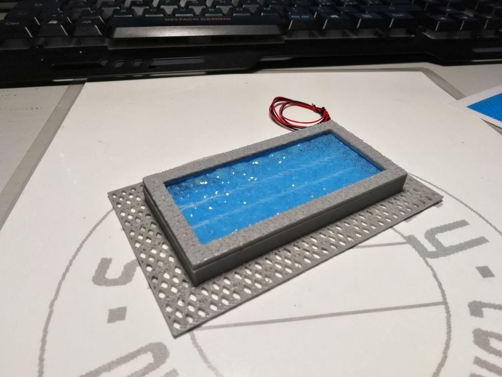 Modellini di ferrovie: Mini-Bausatz Swimming-Pool 2, 12V DC – Nuovo (secondo la descrizione) da Luzern venduto da Salefactory 3