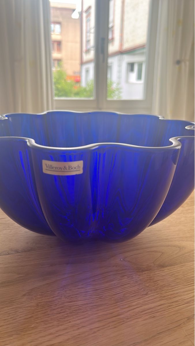 Villeroy & Boch Ciotole: Villeroy & Boch Schale , Cobaltblau, Blumenform – Usato da Herisau venduto da Renee30