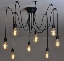 Retro Spinne Industriedesign Lampe