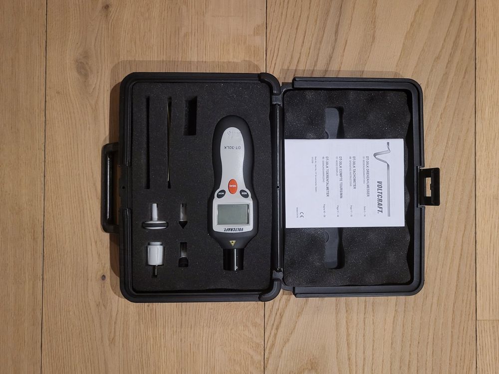 Tachymètre Voltcraft DT-30LK - Mesure Sans Contact 2-20000 Tr/min, Laser
