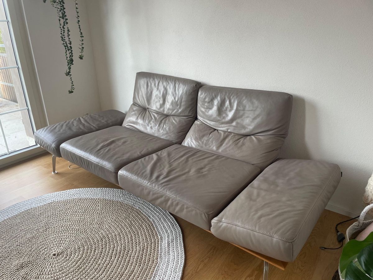 Divani: Elegante Leder Couch / Sofa der Marke Musterring – Usato da Frauenfeld venduto da Fubech 4