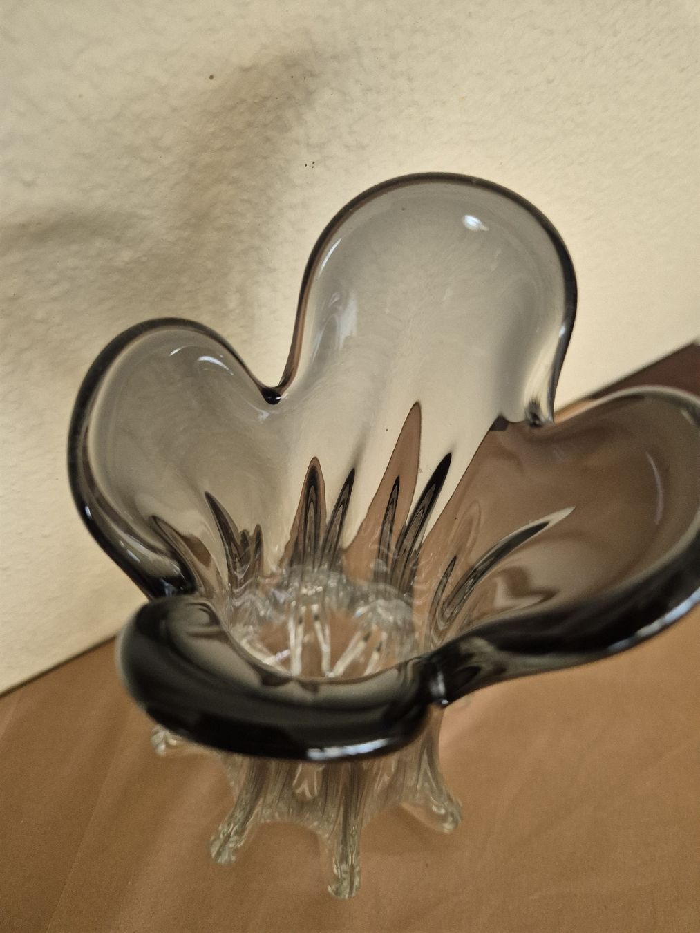 Murano Vasen & Gefässe: Murano Glas Vase grau gerippt – Gebraucht aus Eschlikon TG von zuzanka80 3