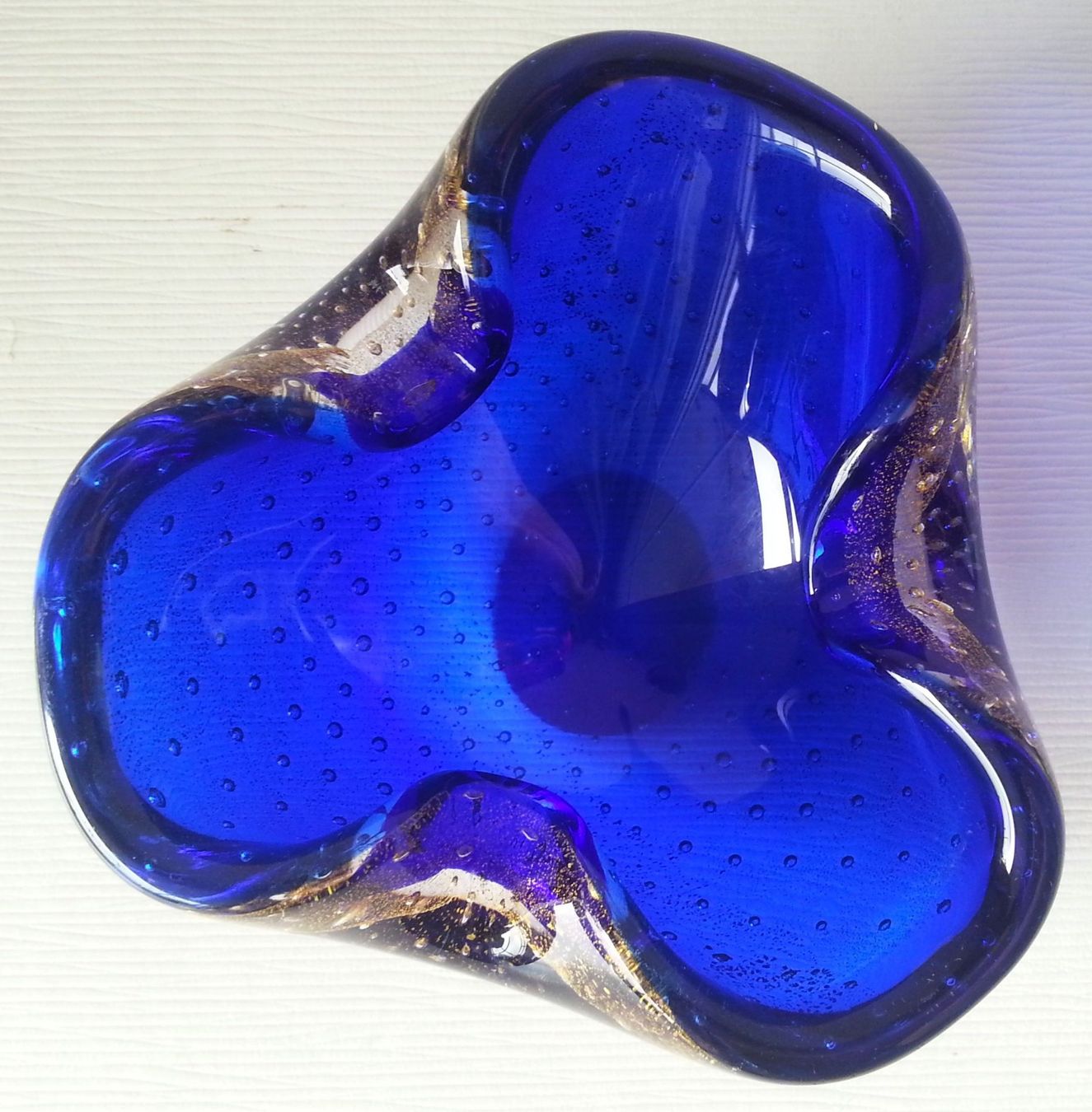 Murano Schalen: MURANO Glas kobaltblaue Schale, um 1950-60 – Gebraucht aus Oberriet SG von ganesh435 1