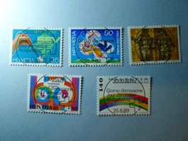 1989 Sonderpostmarken 2   777 bis 781 ET Vollstempel