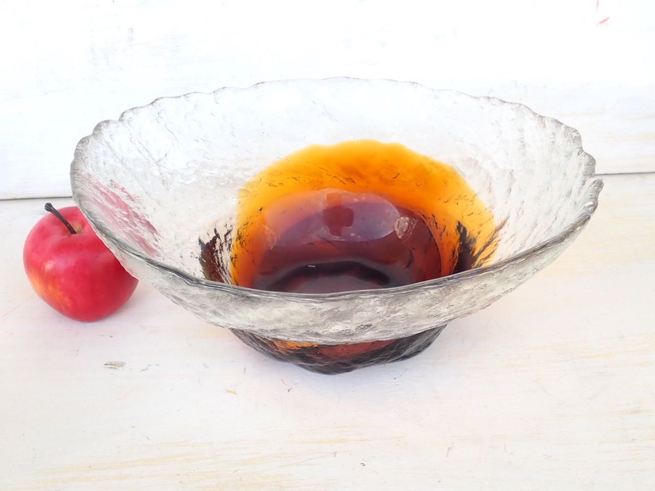 Schalen: Schale Glas Vintage Design Pertti Santalathi Humppila – Gebraucht aus Wil SG von BrocknRoll