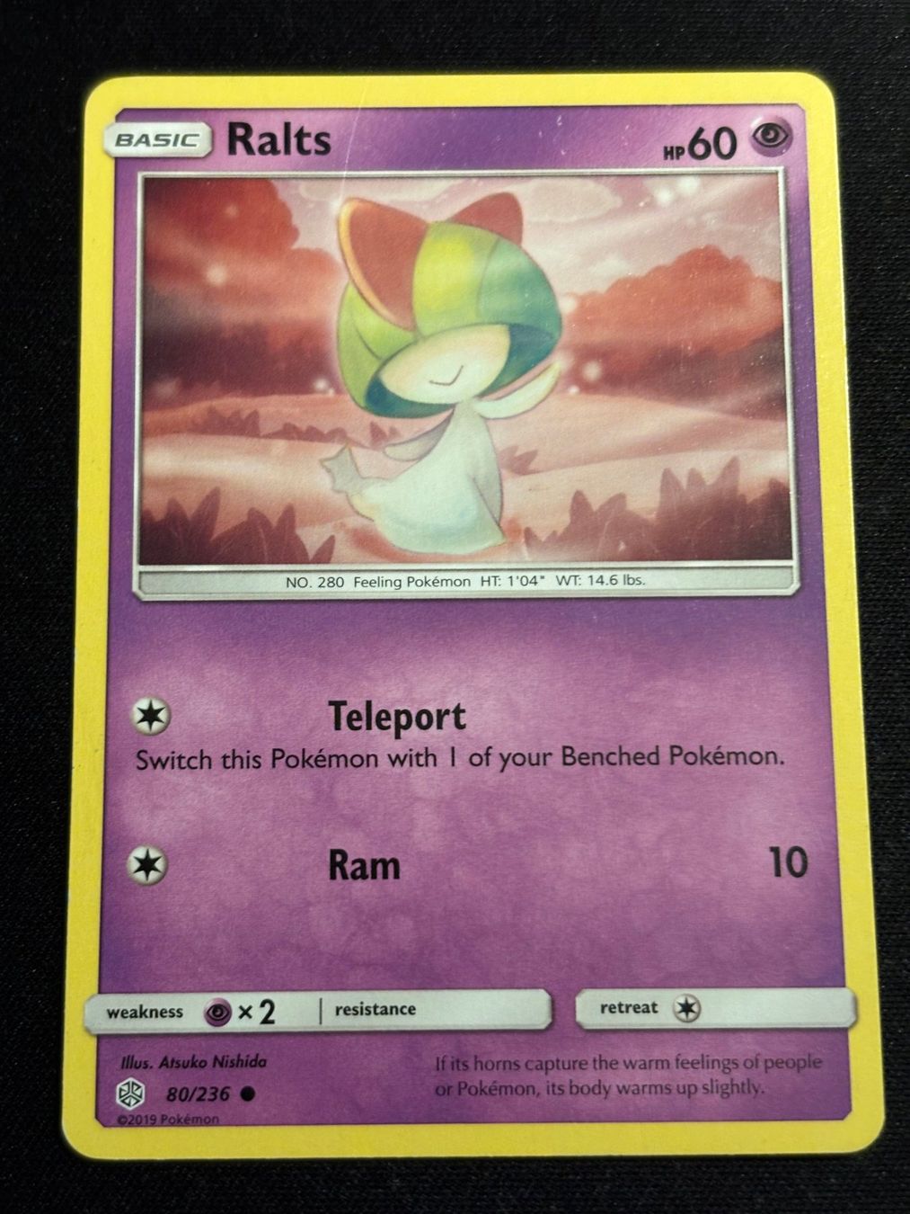 Pokémon Carte collezionabili: Pokemon Ralts - Cosmic-Eclipse 80/236 - English – Usato da Bern venduto da Big_GS