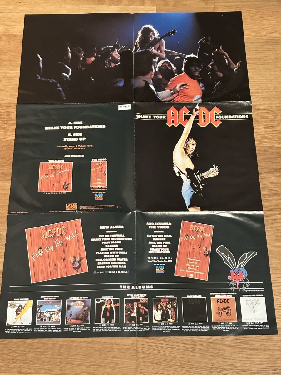 Schallplatten: AC/DC. 1986. mit Poster. Shake Your Foundations – Gebraucht aus Faulensee von Mizuno06 2