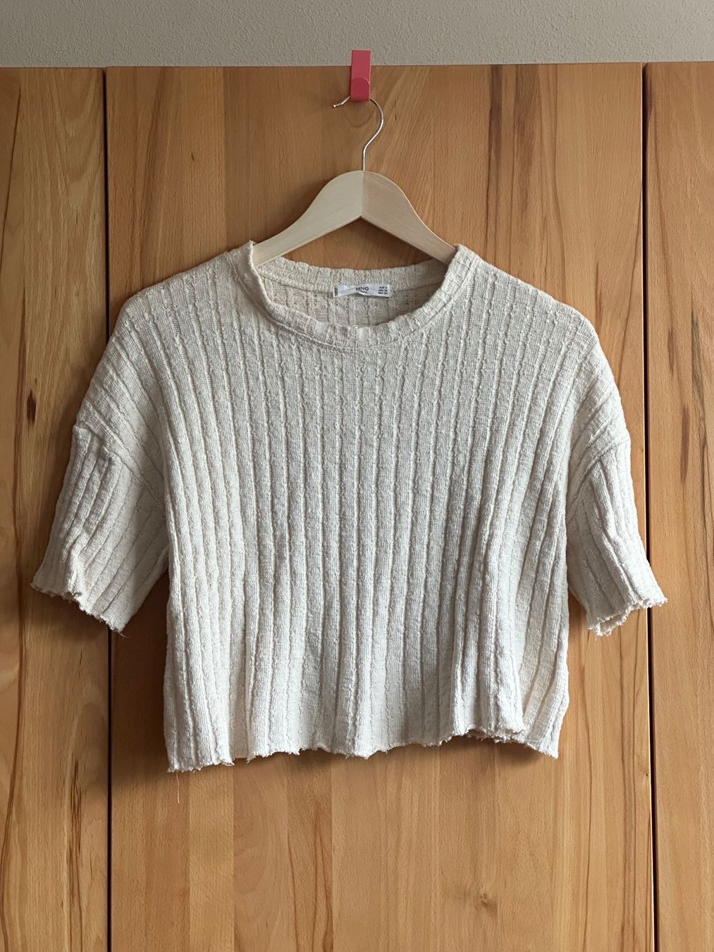 Mango T-shirt: Mango strick Top, beige, Gr. XS – Usato da Schlieren venduto da car_2bwb