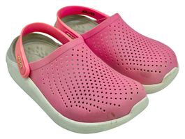 Sabots Crocs LiteRide rose et blanc. Pointure EU 36–37