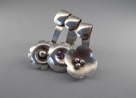 Schalspange Tuch Clip 935 Silber