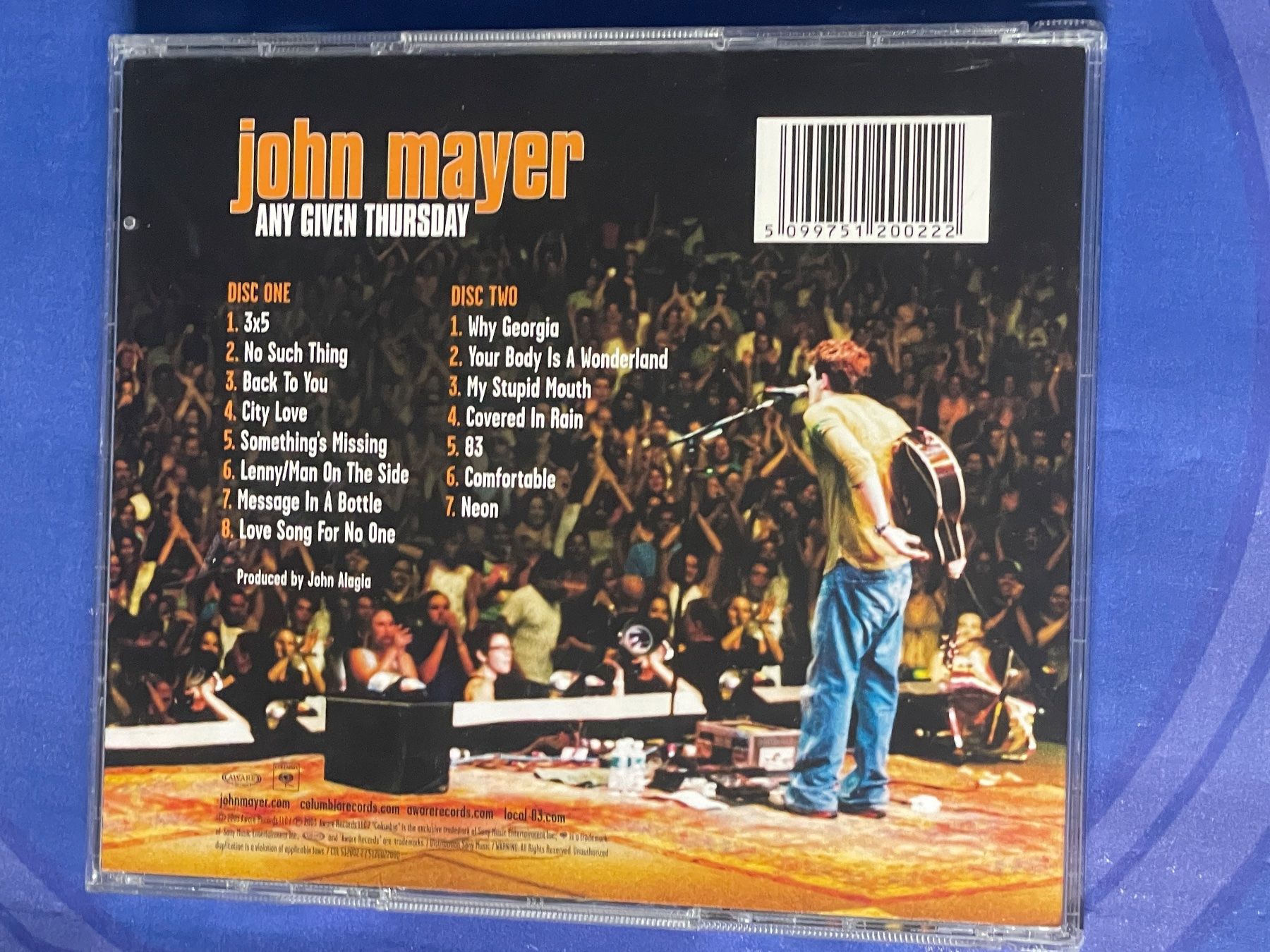 CDs: John Mayer 2x Live – D'occasion à Muri b. Bern par AdidasCollector 1