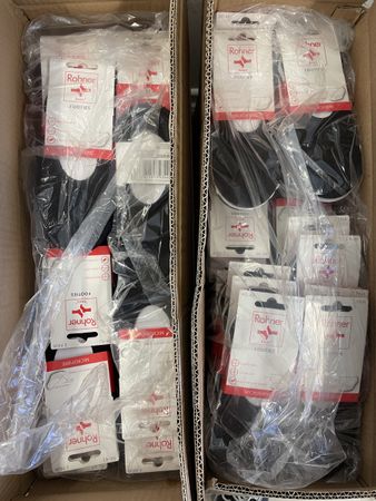 600 Paar (200 Set) Rohner Socken / Footies / Restposten NEU