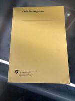 Code des obligations (CO) Suisse – Français – Bon état