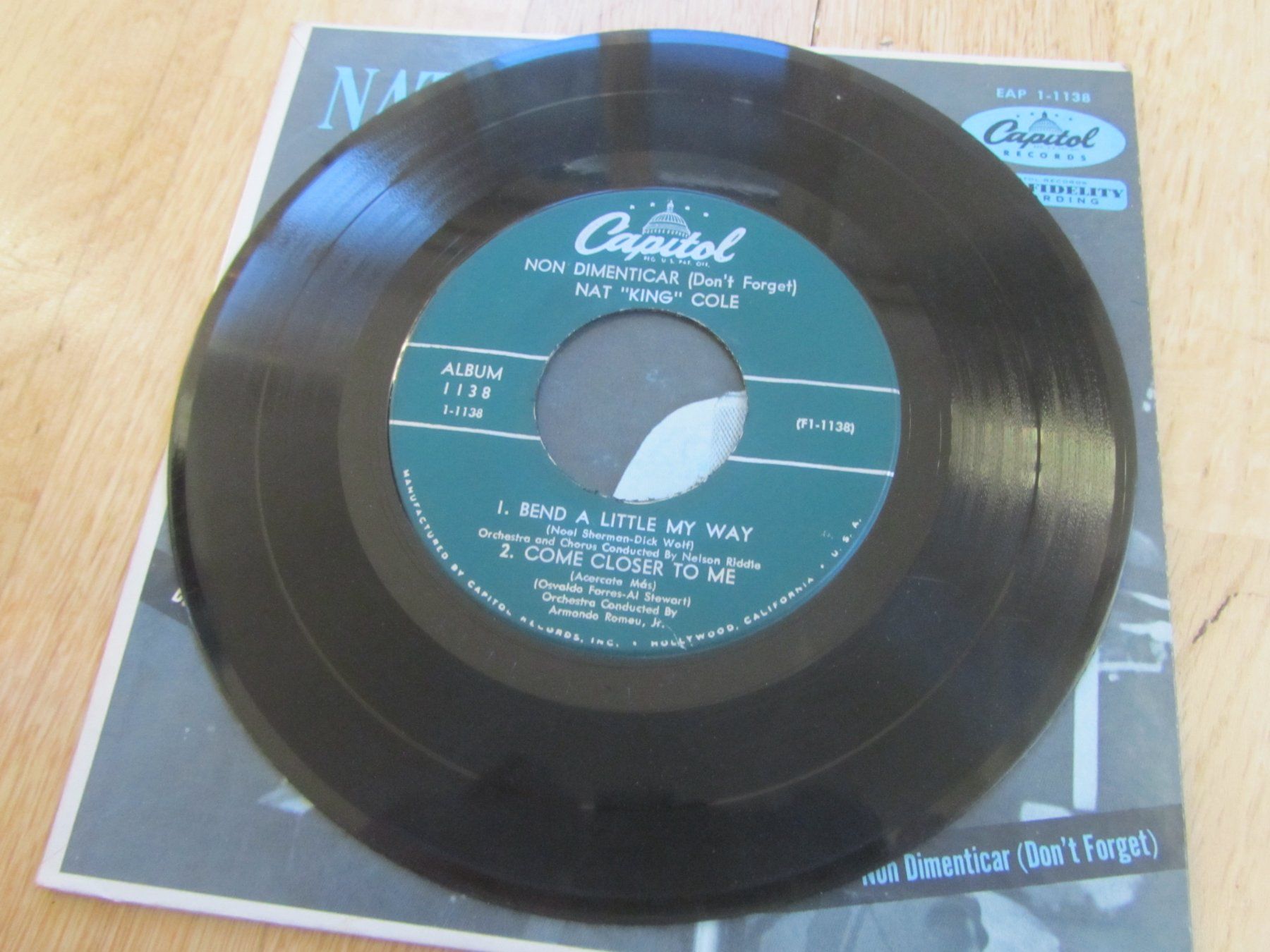 Dischi in vinile: Nat "King" Cole - Non Dimenticar - EP - Schallplatte – Usato da Seengen venduto da mikelele 2