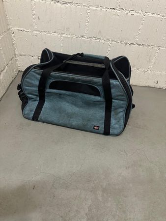 Trixie Haustiertasche blau schwarz guter Zustand