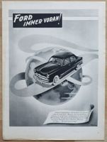 1949 Original Werbung Ford immer voran, Royal Schreibmaschin