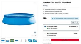 Intex Pool Easy Set rund 457 x 122 cm neuwertiger Zustand