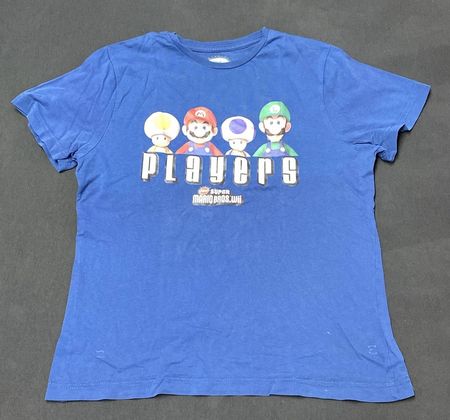 Gr. XS blaues Players-T-Shirt von Nintendo