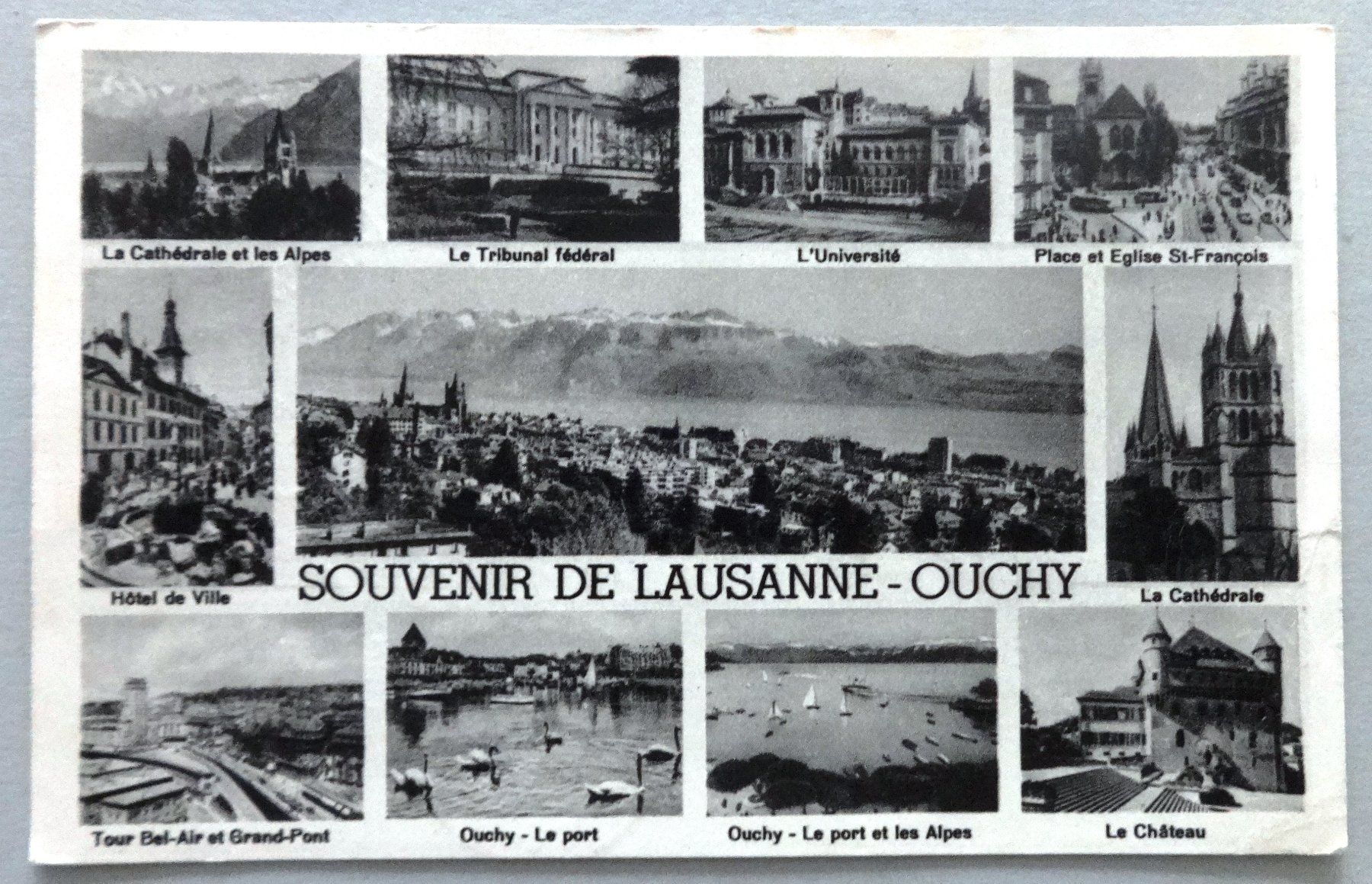 Cartoline postali: Souvenir de Lausanne-Ouchy – Usato da Fétigny venduto da Billy2miny