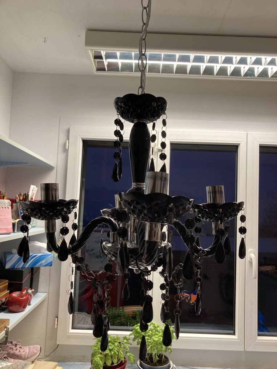 Paralumi: Hänge Lampe schwarz – Usato da Kesswil venduto da Branca-01