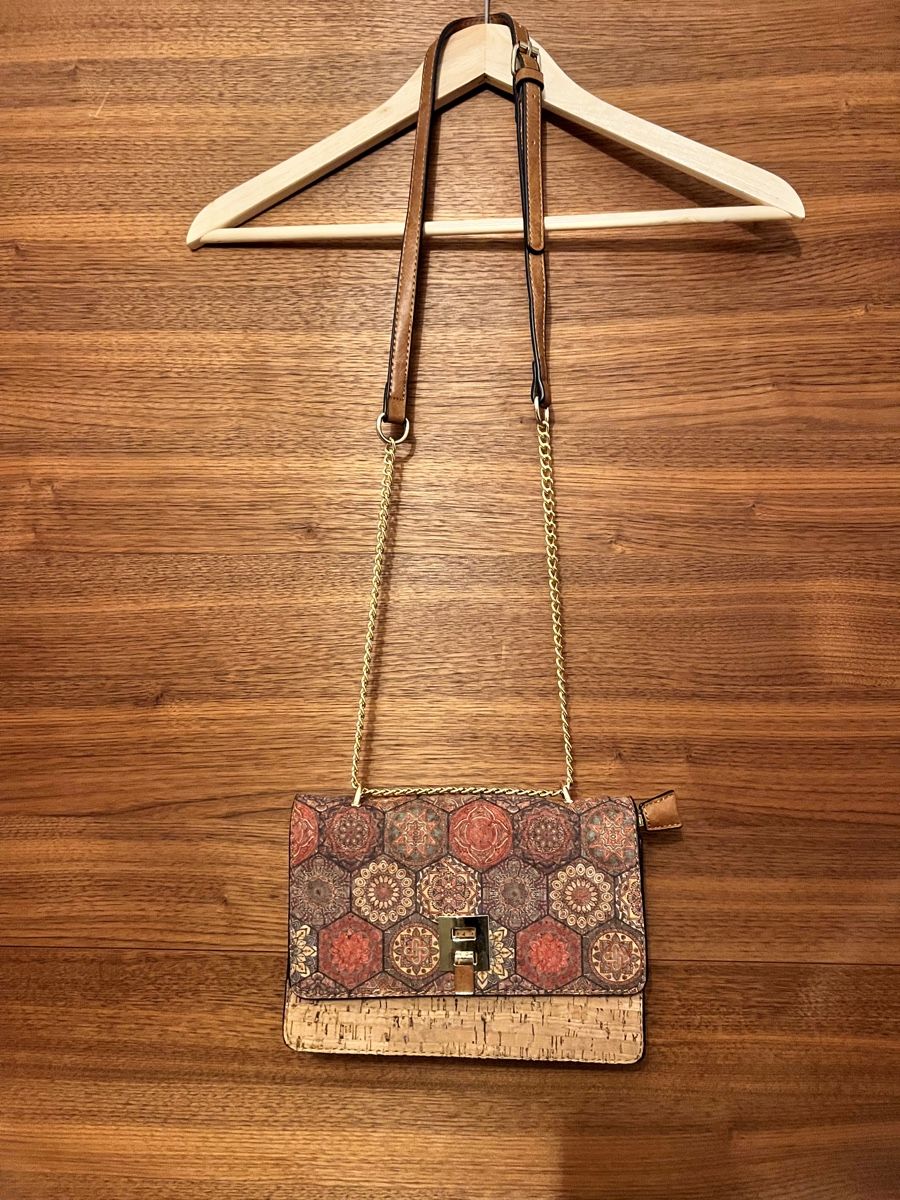 Borse da donna: Kork-Handtasche mit Muster, neuwertig – Nuovo (secondo la descrizione) da Zürich venduto da len_2rmp 1