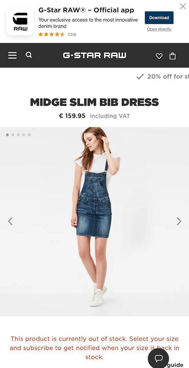 G-Star Kleider: G-Star Jeanskleid in Gr. S – Gebraucht aus Kreuzlingen von shopaholicatheart 7