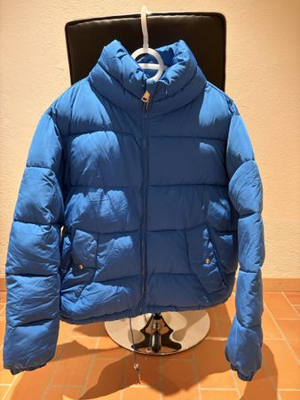 Doudoune bleu col montant en bon état