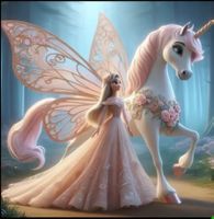 Diamond Painting - Prinzessin mit Einhorn 60x60cm