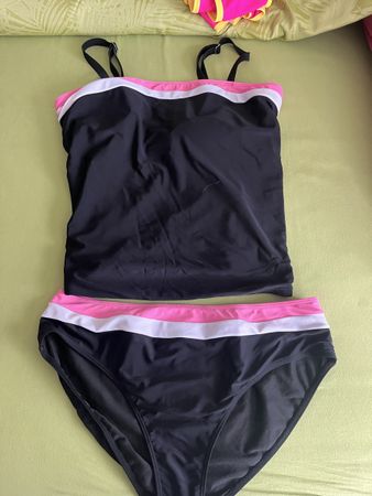 Tankini Damen schwarz pink Grösse XL guter Zustand