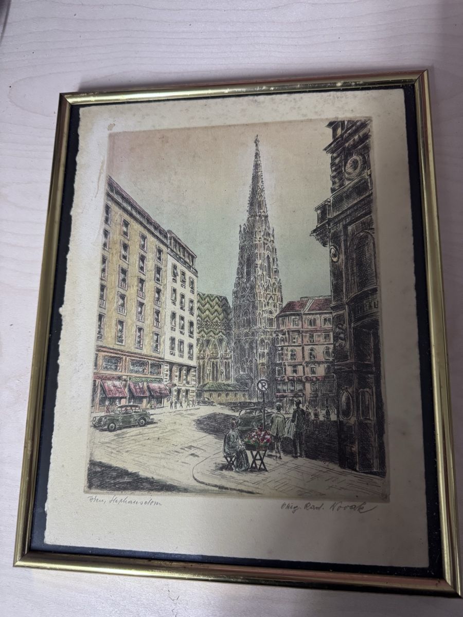 Tableaux: Gemälde Stephansdom Wien mit Rahmen signiert  – D'occasion à Winterthur par Zahir02