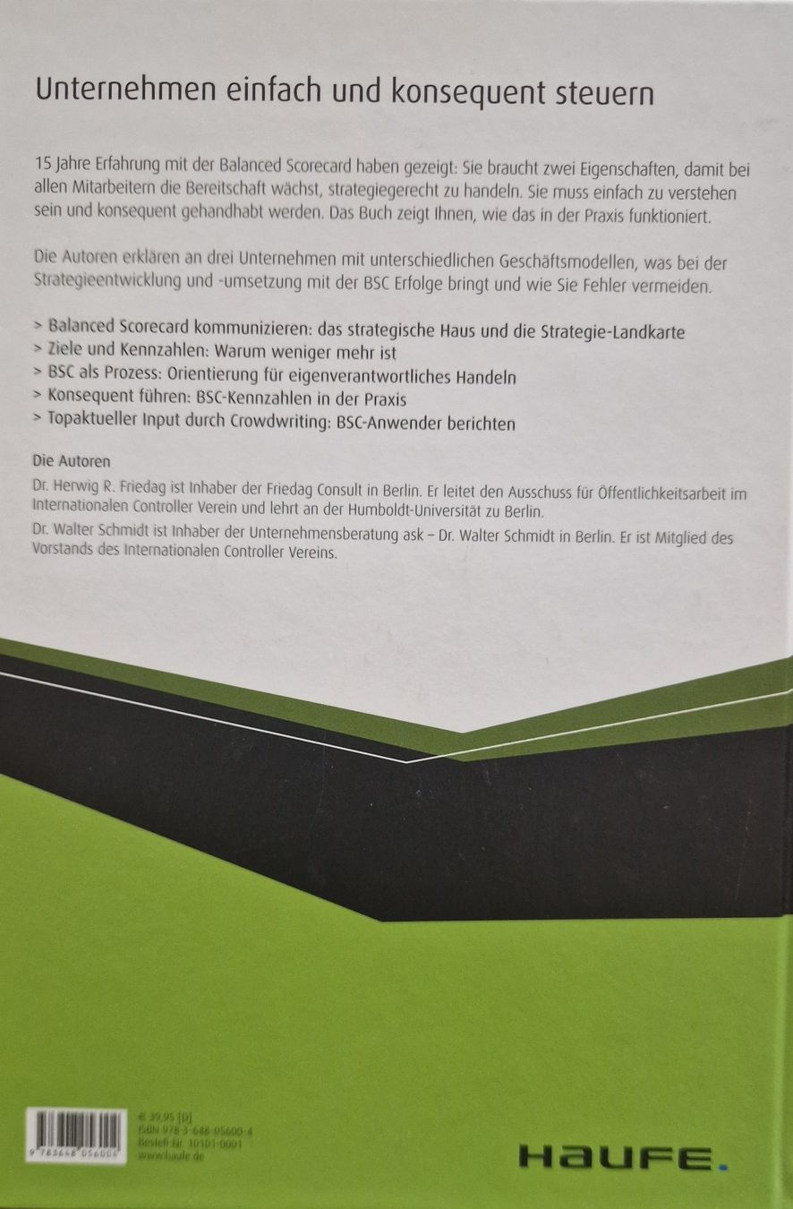 Libri: Balanced Scorecard - einfach konsequent – Nuovo (secondo la descrizione) da Volketswil venduto da Bmarlin 1